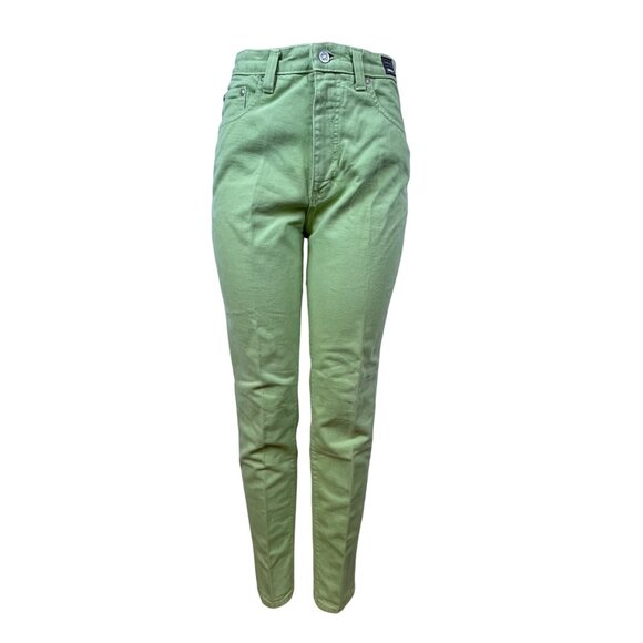 Mint Green Women’s Cotton Blend Skinny Fit Jeans Size 32x46 - Picture 1 of 12